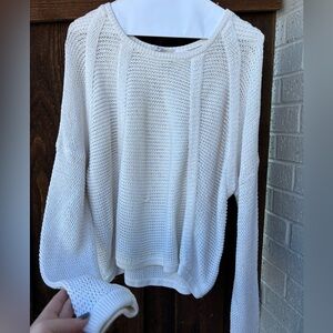 Helmut Lang Classic White Knit Sweater